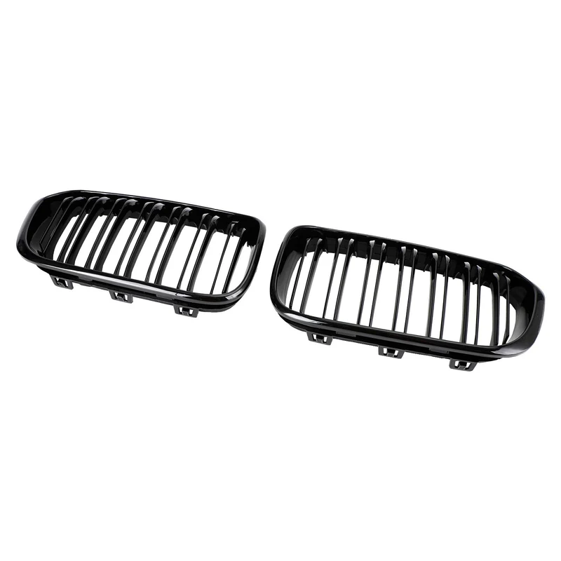 Grille Calandre Avant Double Noire Brillante BMW Série 1 F20 F21 2015-2017