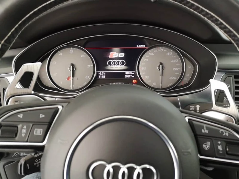 Extensions Palettes Au Volant Audi Alu Brossé Noir
