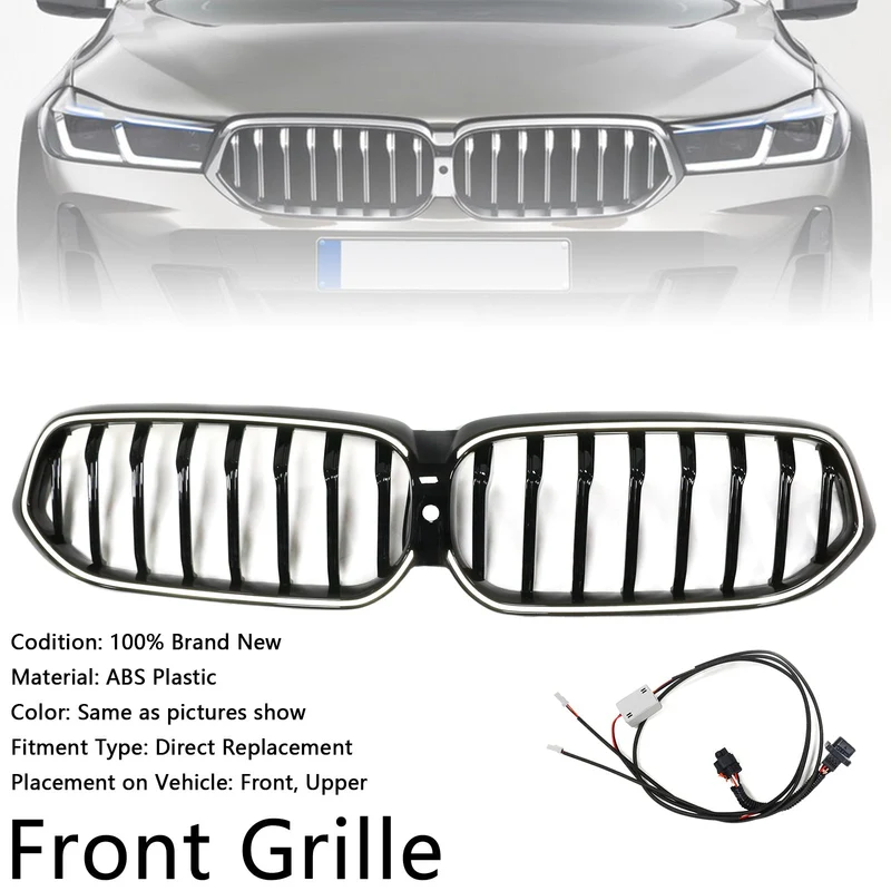 Calandre BMW Série 6 G32 Noir Brillant 2020-2025