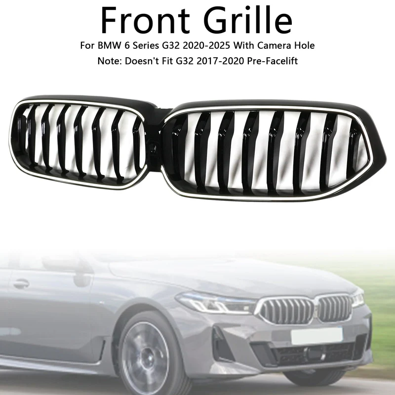Calandre BMW Série 6 G32 Noir Brillant 2020-2025