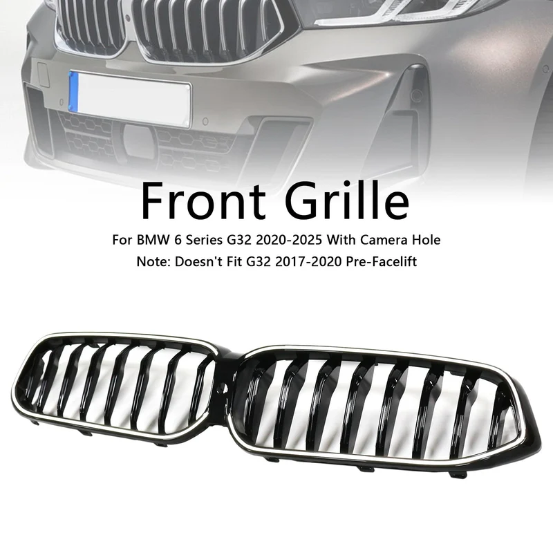 Calandre BMW Série 6 G32 Noir Brillant 2020-2025