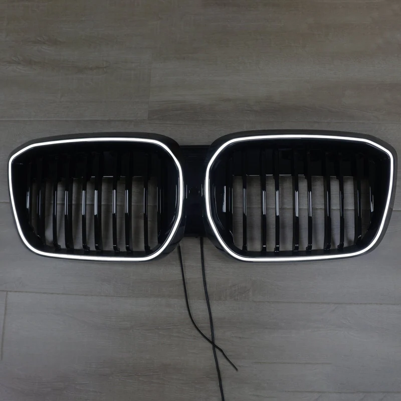 Grille BMW iX3 G08 LCI Double Lamelles Noir 2022-2024
