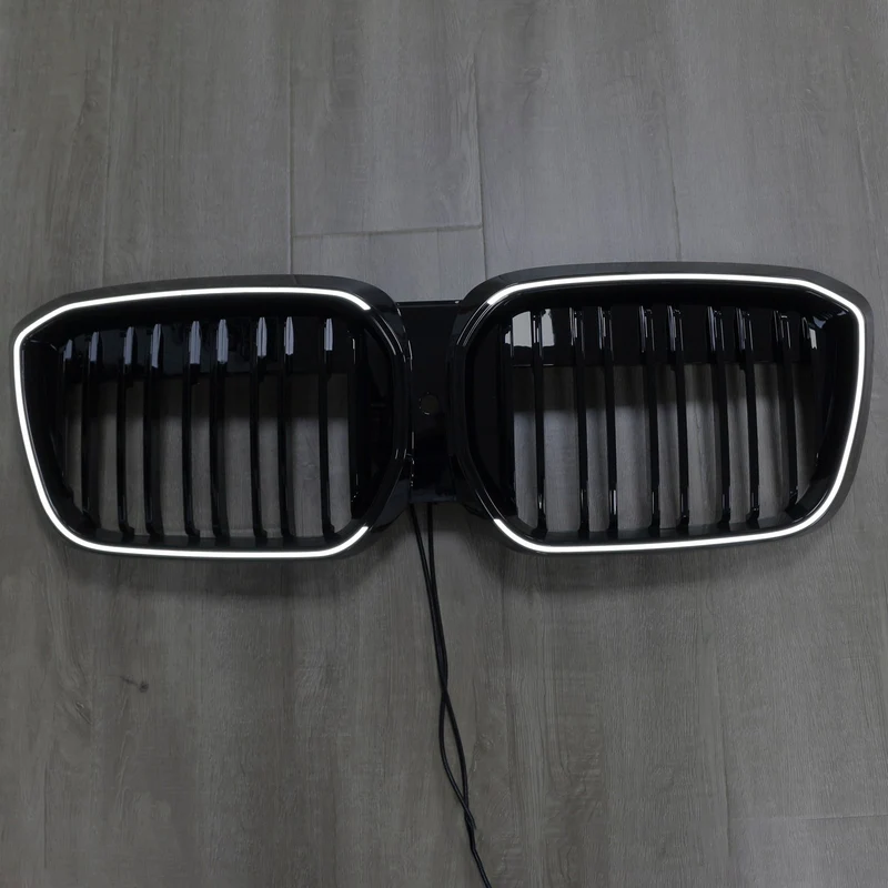 Calandre BMW iX3 G08 LCI Double Lamelles Noir 2022-2024