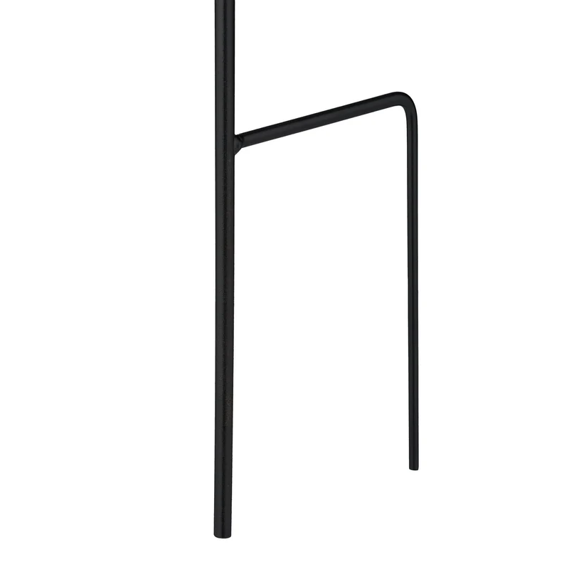 Lot de 1 treillis à plantes grimpantes design floral jardin 110 x 34 x 1 cm en acier noir 13_0016791