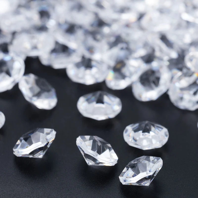 Lot de 1700 diamants décoratifs élégants pour décoration mariage anniversaire ambiance chic en plastique transparent 13_0013015