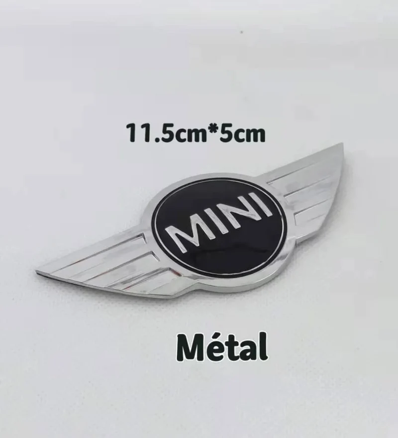 Logo Mini Cooper Emblème Métal 11.5cm Capot Arrière