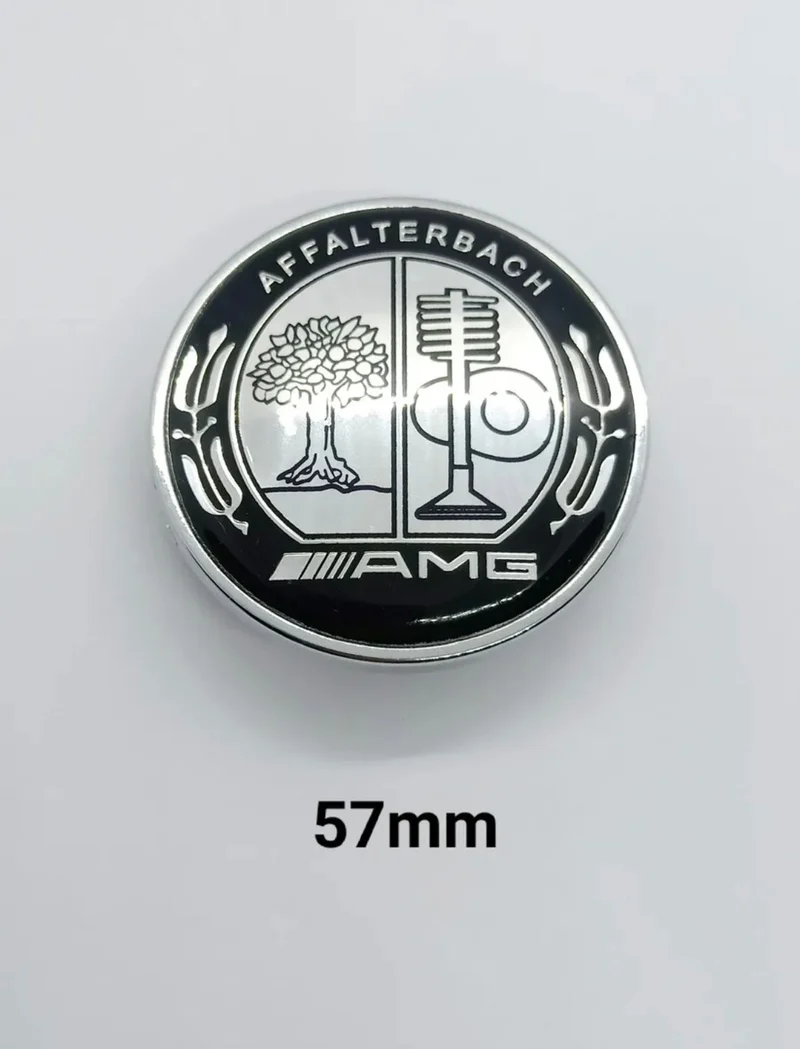 Emblème Capot Mercedes AMG 57mm Classe C E CLK S