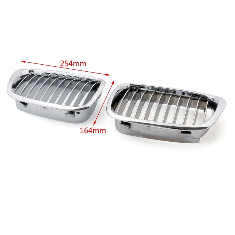 Jeu 2 Grilles Calandre Avant Chromé BMW E39 1995-2003