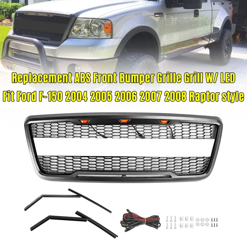 Grille Style Raptor Ford F-150 2004-2008 Maille LED