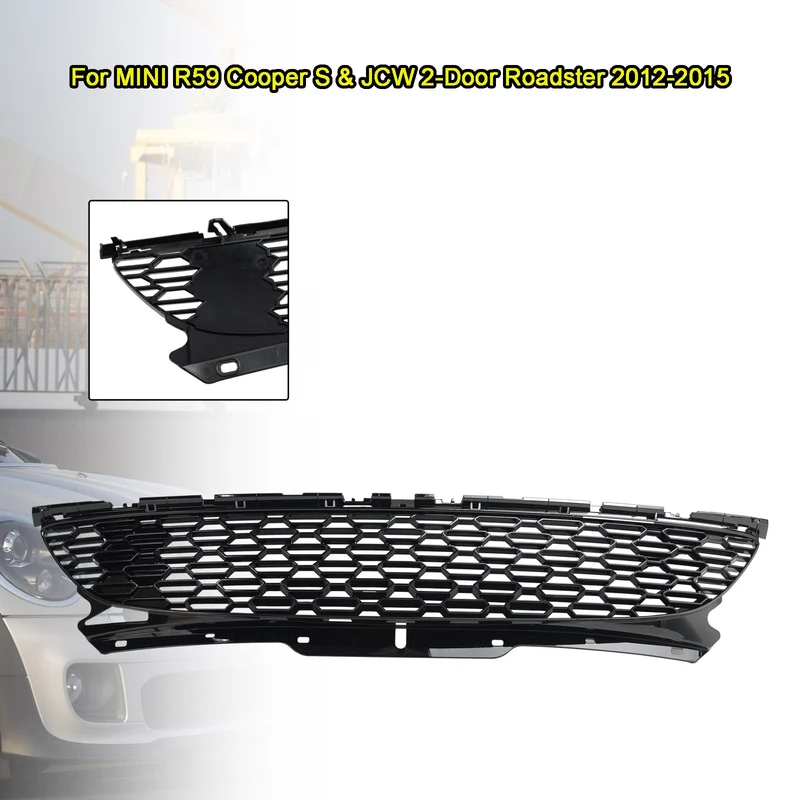 Grille MINI R55 R56 Cooper S JCW Noir Brillant