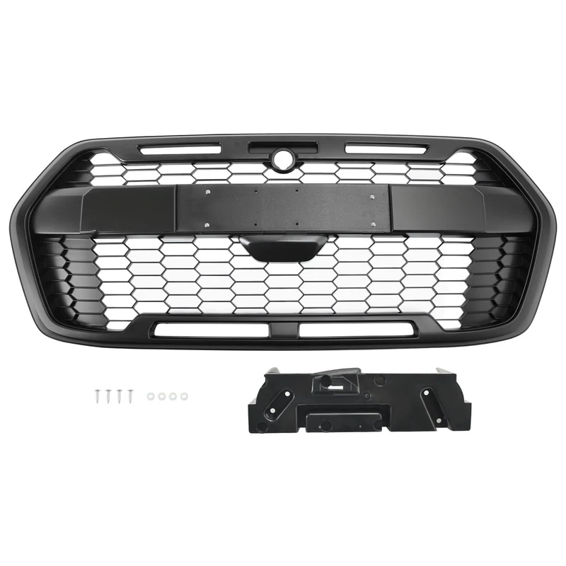 Grille Pare-Chocs Avant Style Raptor Noir Mat Pour Ford Transit MK8 Trail 2019+