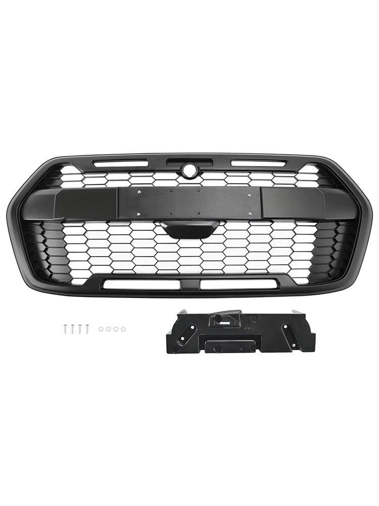 Grille Pare-Chocs Avant Style Raptor Noir Mat Pour Ford Transit MK8 Trail 2019+