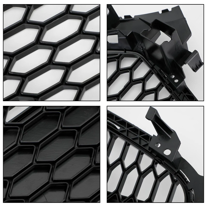 Grille Avant Style RS4 Noir Brillant pour Audi A4 S4 B8.5