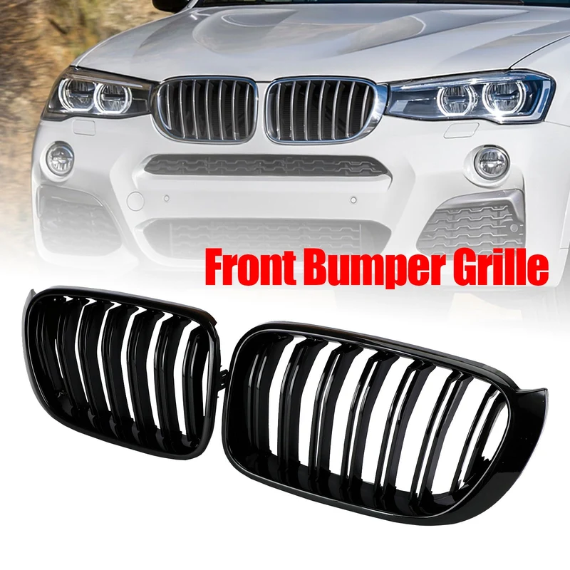 Calandre BMW X3 F25 X4 F26 2014-2017 Noir Brillant