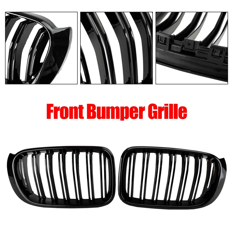 Calandre BMW X3 F25 X4 F26 2014-2017 Noir Brillant