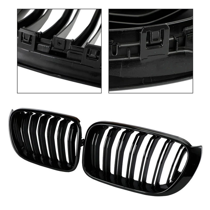 Calandre BMW X3 F25 X4 F26 2014-2017 Noir Brillant