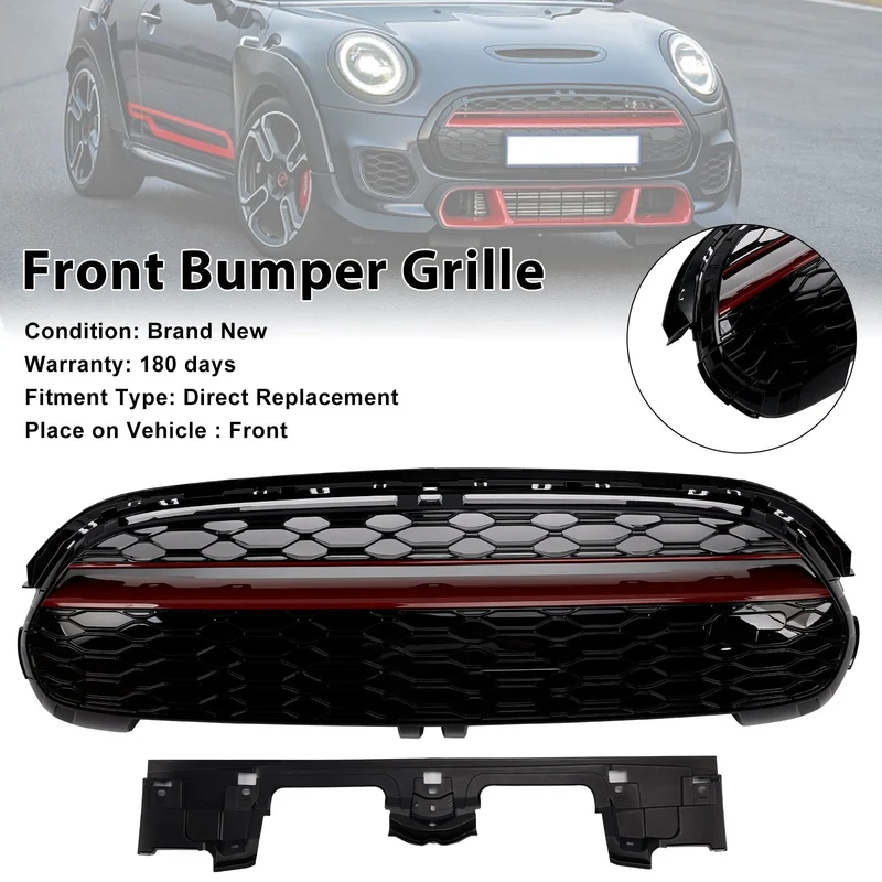 Calandre Style GP MINI F55 F56 F57 Cooper S SD Noir Rouge