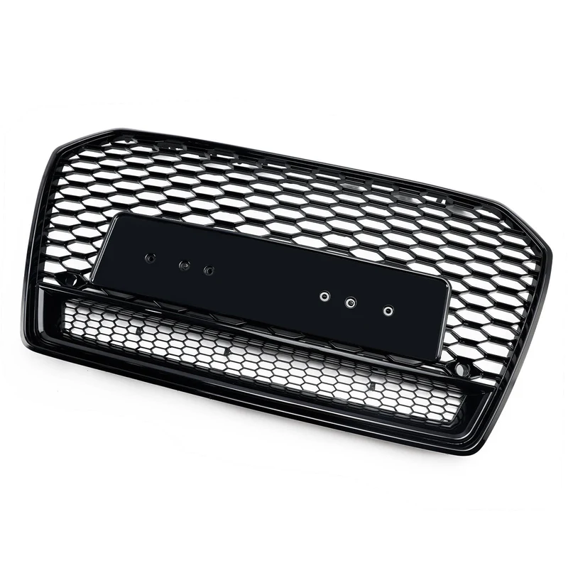 Calandre Avant Alvéolée Style RS6 Noir Audi A6 S6 C7 2016-2018