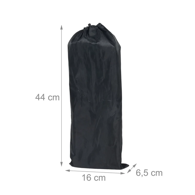 Table de camping pliante légère et robuste 32 x 39 x 34 cm en aluminium noir 13_0016968