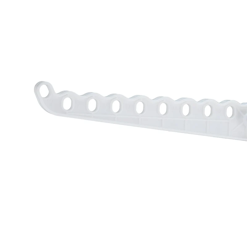 Séchoir à linge sur pied pour cintres 3 bras pivotants compact capacité 27 vêtements en acier inoxydable blanc 13_0016961