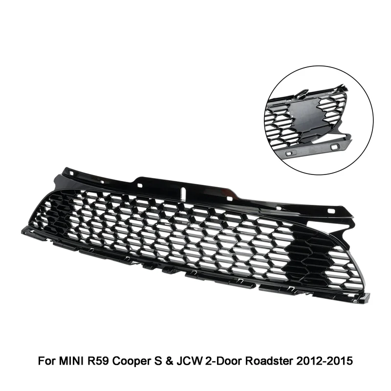 Grille MINI R55 R56 R57 R58 R59 JCW Noir Brillant