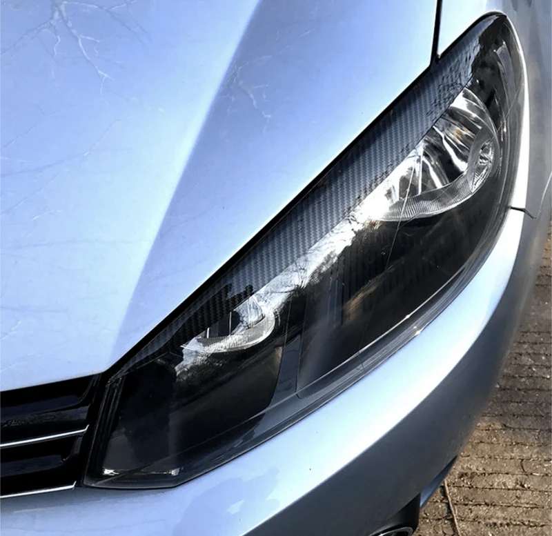 Paupières Phares Avant Performance VW Golf 6 Noir Brillant