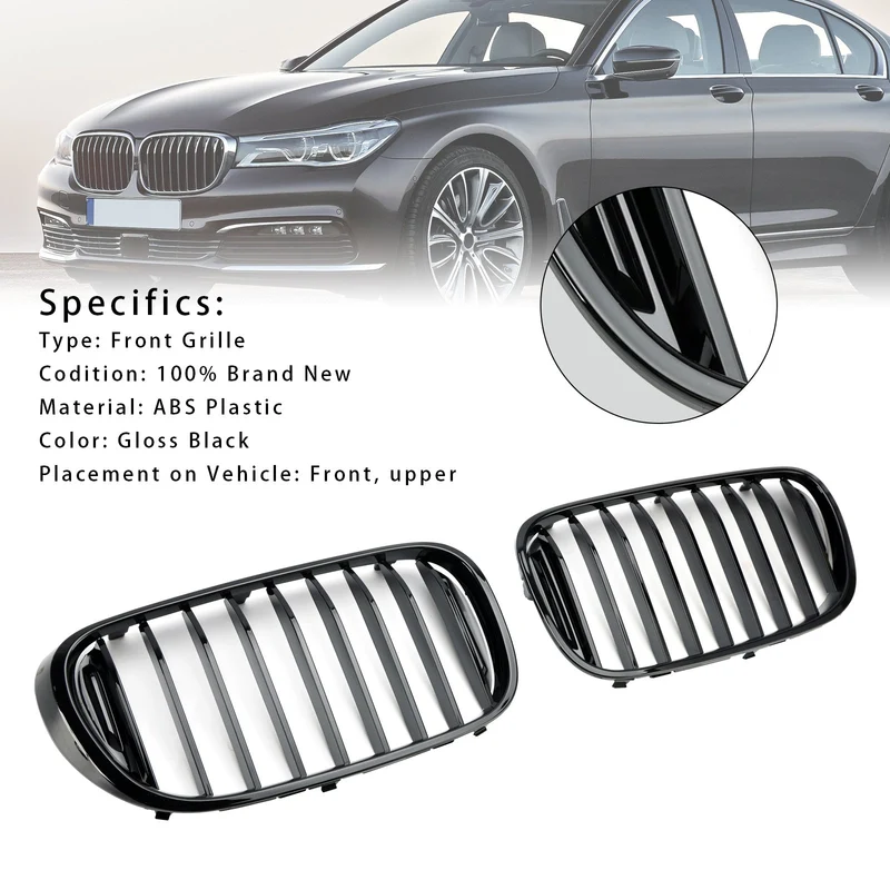 Calandre BMW Série 7 G11 G12 Noir Brillant 2016-2018
