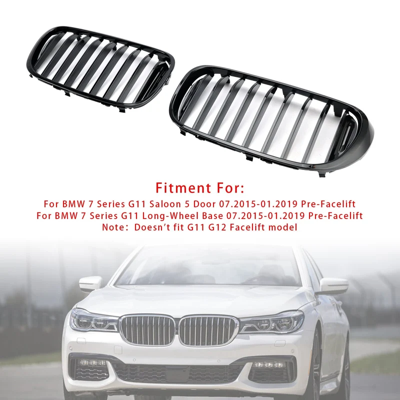 Calandre BMW Série 7 G11 G12 Noir Brillant 2016-2018