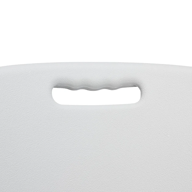 Lot de 2 tabourets de bar pliants extérieur 118 x 44,5 x 82 cm confort optimal finition moderne en plastique blanc 13_0015801