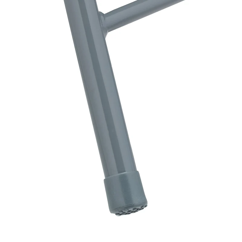 Lot de 2 tabourets de jardin pliants compacts design moderne 45 x 40 x 40 cm en plastique gris 13_0013181