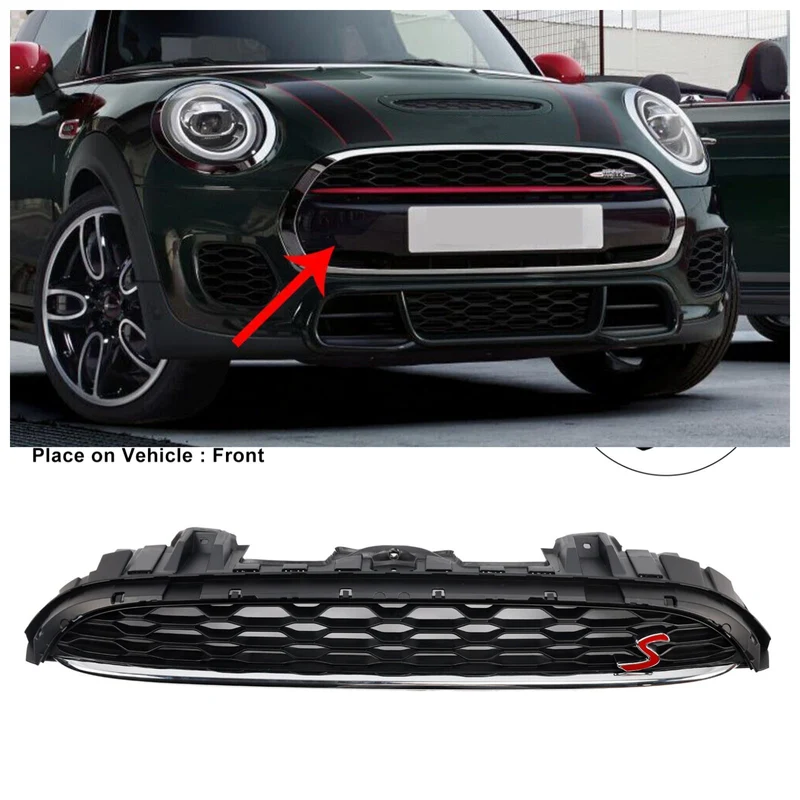 Calandre Avant Noire Maille Mini Cooper F56 3 Portes Hayon 2014-2021