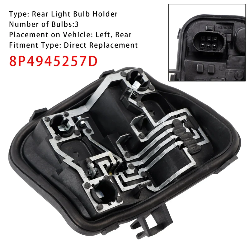 Support Ampoule Feu Gauche Audi A3 Sportback 8P 2009-2013