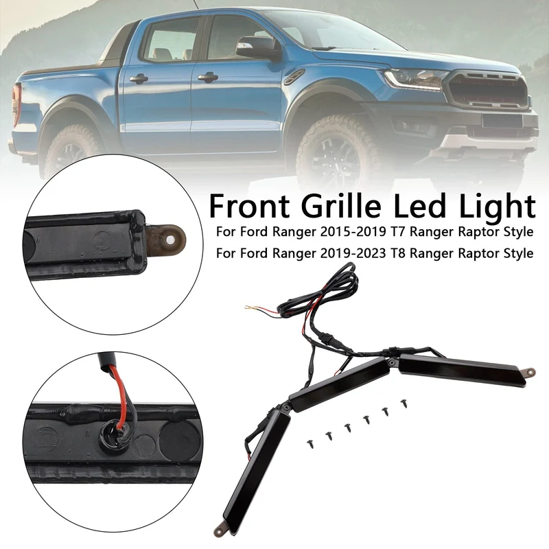 Calandre Pare-Chocs Avant Éclairage LED Ford Ranger 2015-2023