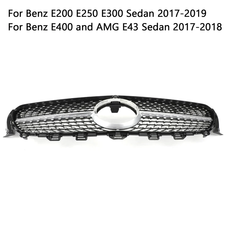 Grille Avant Diamantée Argent Mercedes Benz W213 E300 E400 2016-2019