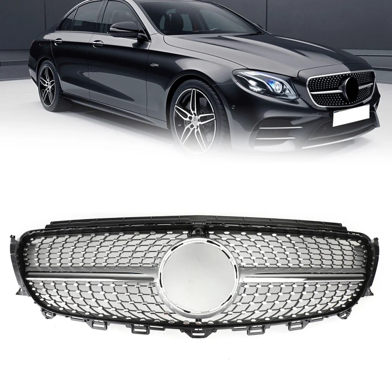 Grille Avant Diamantée Argent Mercedes Benz W213 E300 E400 2016-2019