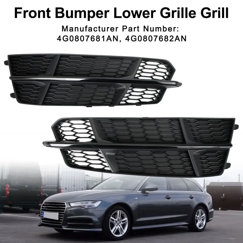 Grille Calandre Inférieure Audi A6 C7 S-Line 2016-2018 Noir