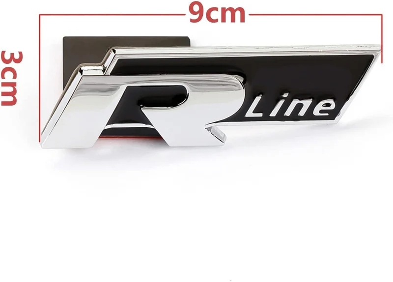 Logo de Calandre Volkswagen R-Line avec Bande Adhésive