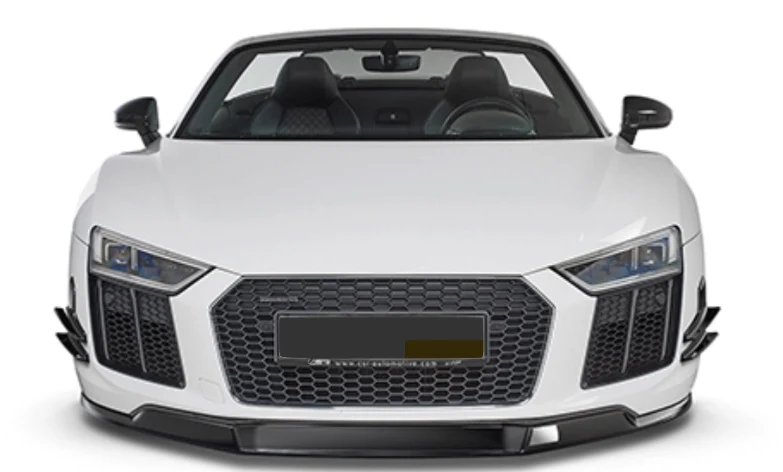 Rajout De Pare-Choc Avant Audi R8 Noir Brillant 2015-2019