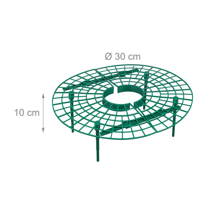 Lot de 15 supports pour fraises ergonomiques jardin réduction pourriture circulation air en plastique vert 13_0015323