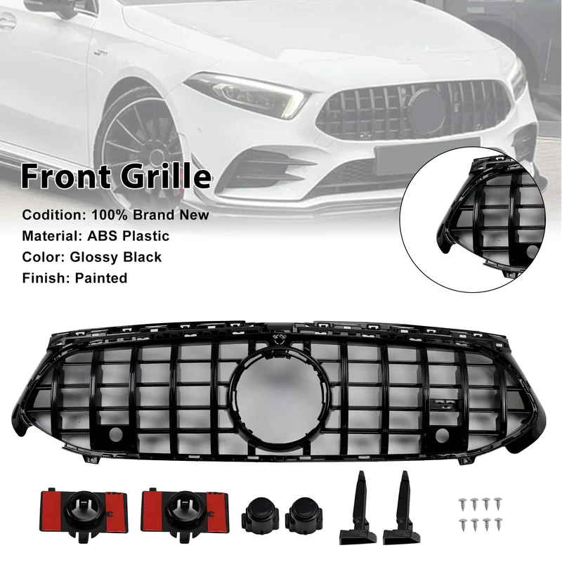 Calandre Avant Noire Brillante Mercedes Classe A W177 A35 A180 2023-2025