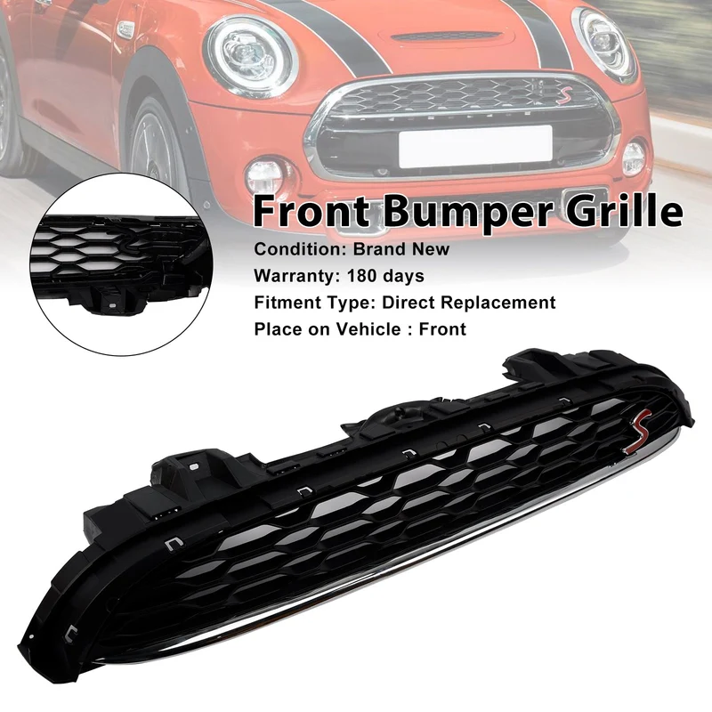 Calandre Avant Noire Maille Mini Cooper F55 F56 F57 2014-2021