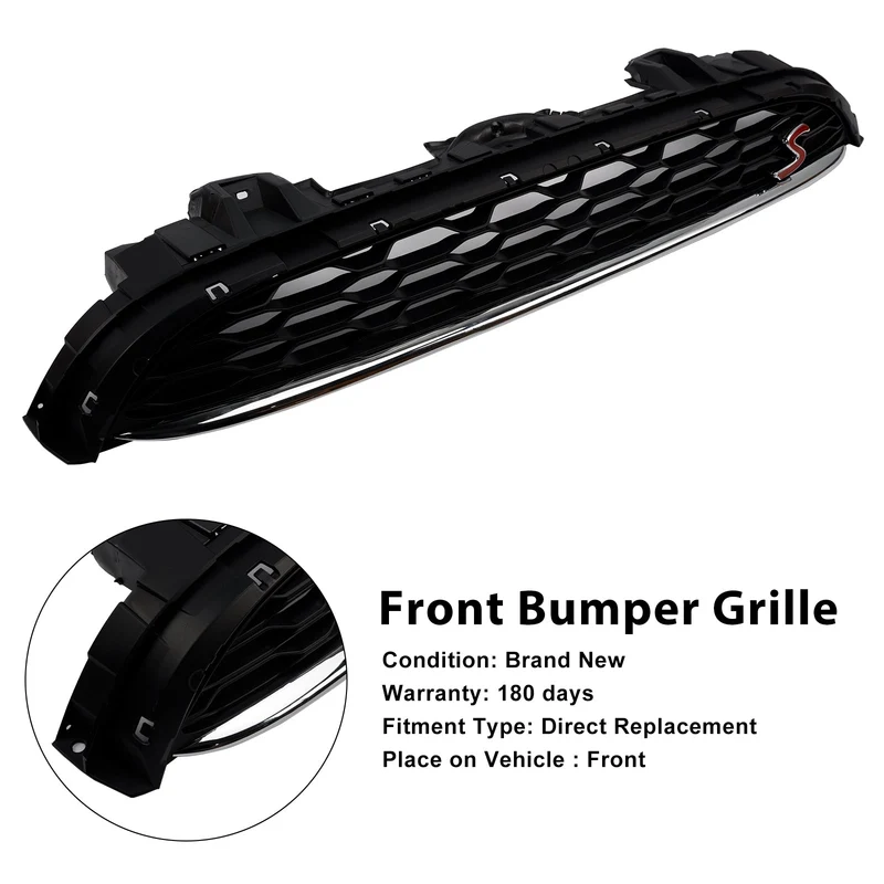 Calandre Avant Noire Maille Mini Cooper F55 F56 F57 2014-2021