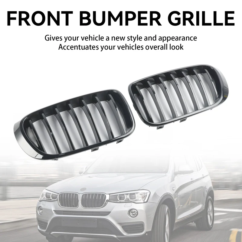 Grille BMW X3 F25 X4 F26 Noir Brillant Facelift 2014-2017