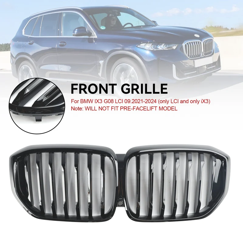 Calandre BMW X5 G05 LCI Ligne Unique Noir Brillant 2024
