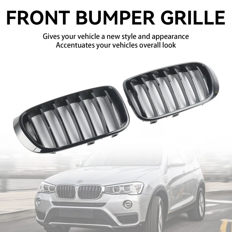 Calandre Pare-Chocs BMW X3 F25 X4 F26 Noir Facelift 2014-2017