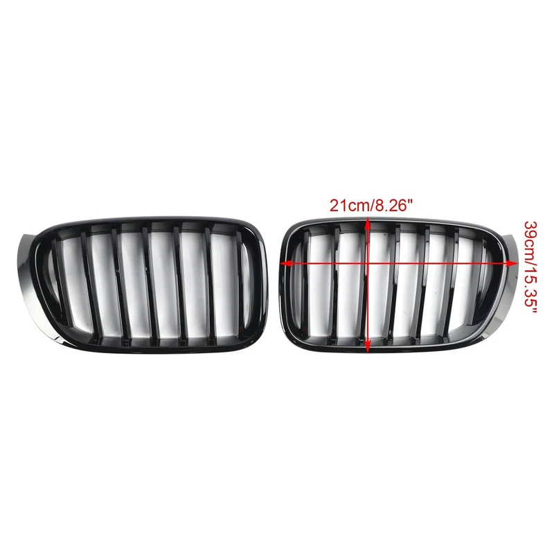 Grille Pare-Chocs BMW X3 F25 X4 F26 Noir Brillant 2014-2017