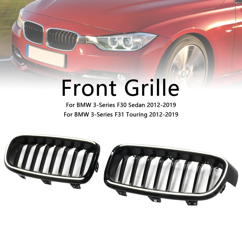 Calandre BMW Série 3 F30 F31 F35 Noir 2012-2019