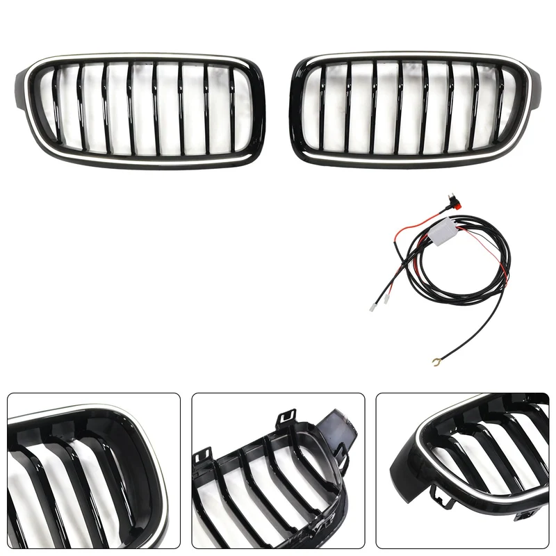 Calandre BMW Série 3 F30 F31 F35 Noir 2012-2019