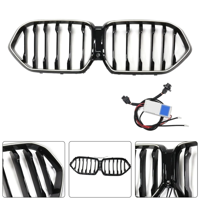 Grille BMW X6 G06 M50i Noir 2020-2022 Pare-Chocs