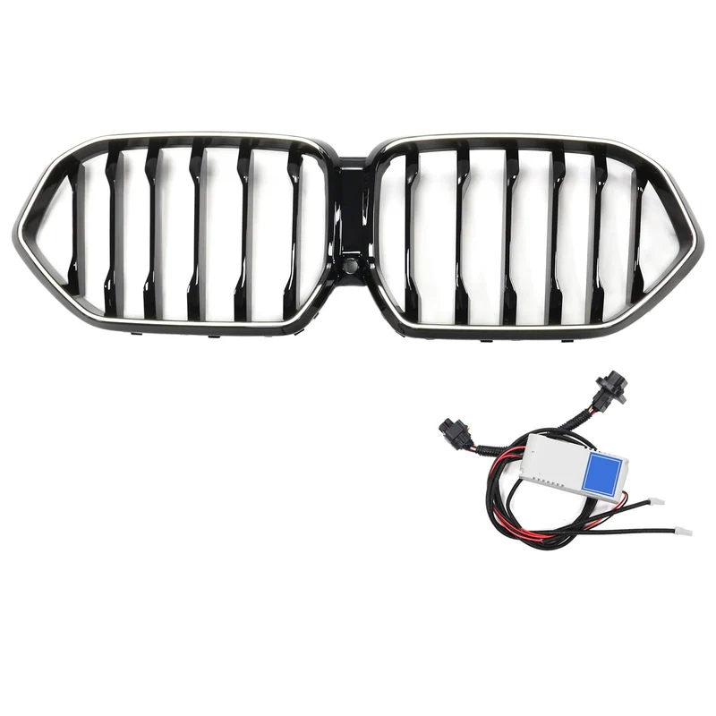 Grille BMW X6 G06 M50i Noir 2020-2022 Pare-Chocs